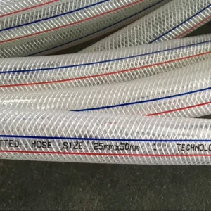 Heavy PVC Transparent Fiber Reinforced Braided Hose Durable Flexible Used Various Industrial Environments High Pressure