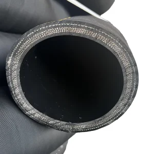 Hebei China Hongjiang Brand Black Hydraulic High Pressure Rubber Hose SAE 100 1SN 2SN 1SC 2SC R1 R2 1.2mm Wall Thickness