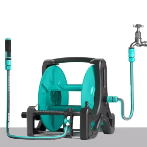 High Capacity Corrosion Proof Garden Hose Storage Rack with ABS Body for Lawn Watering