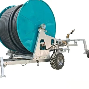 High Capacity Mobile Irrigation Reel Sprinkler System Gearbox Pump Remote Control Durable Agricultural Fields Metal