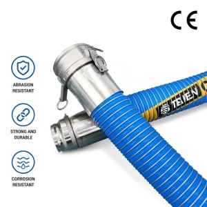 High Corrosion Resistant 3 inch Heavy duty Chemical Composite Hose Flexible Water Hose Rubber Oil Composite Hose