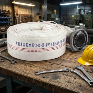 High Density Braided Polyester Filament Firefighting Equipment 1.3MPa Lined Fire Fighting Hose for Industrial Fire Protection