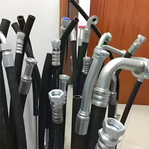 High Durability SAE 100r2at EN853-2SN Double-Layer Synthetic Rubber Hydraulic Hose High Tensile Steel Wire Customizable Cutting