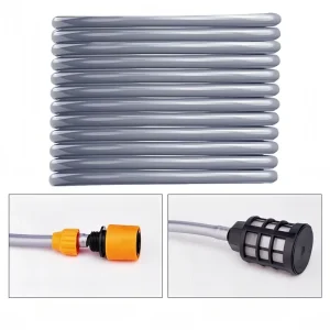 High Durable Flexible Grey PVC 11mm Diameter High Pressure ANSI Certified Car Wash Hose for Auto Detailing & Garden Use Reel