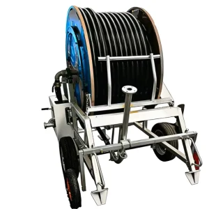 High Efficiency Water Turbine Driven Hose Reel Irrigator for Farmland Irrigation with Uniform Water Distribution