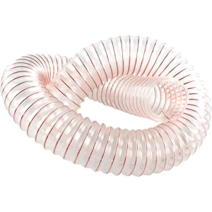 High Elastic High Pressure Flexible Kink Free Steel Wire PU Duct Hose Durable Industrial Air Delivery Workshop Dust Irrigation