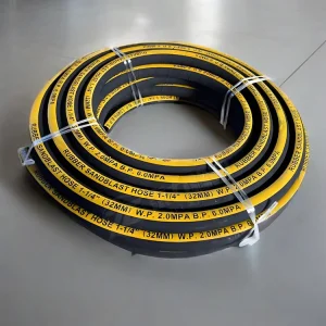 High Flexibility Synthetic Rubber Shot Blast Hose 300 PSI Pressure Rating for Blast Cabinets Model Number Hose Pipe