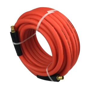 High Flexibility and Lightweight Hybrid PU Air Hose 3/8″x50ft for Cold Weather Condition Jobsite Works Air Compressor