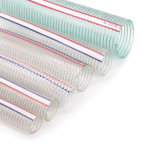 High Flexible Clear Non-Toxic Vinyl Suction Tube Used Dust Collection Vacuum PVC Steel Wire Hose