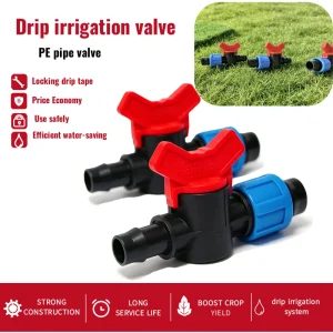 High Flow Plastic Drip Irrigation System Bypass Valve AK Type PE Pipe Valve Drip Irrigation Valve 20mm Valve