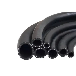 High Heat Resistant (-40C +100C) Black Braided EPDM Silicone Hose Pipe Customizable Cutting Various Vehicles Industrial
