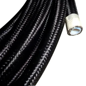 High/Low Temperature Resistance 4AN-12AN PTFE Fuel Oil Hose with Corrugated Surface for Cooling Systems