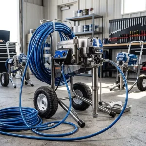 High Performance Braided Steel Wire Reinforced Airless Spray Hose 10000psi High Pressure Cutting for Construction Wall Painting