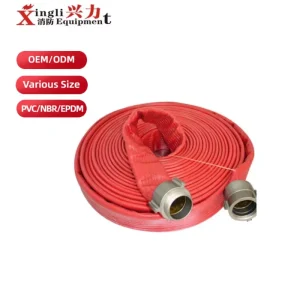 High Performance CE NFPA 1inch 1.5inch 2inch 2.5inch 300psi Single Jacket Fire Hose NH Coupling Rubber TPU PVC
