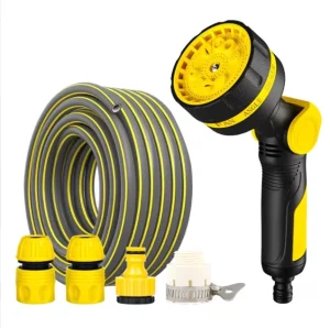 High Pressure 10 Ways Adjustable Patterns Water Garden Hose Nozzle Sprayer Gun