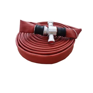 High Pressure 16 Bar/232PSI Durable PVC Fire Fighting Hose 2.5inch Size 20m/66ft Length Class A/B Fires Agriculture Use