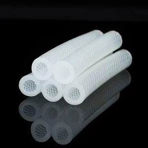 High Pressure 20 X 30mm Tasteless Non Toxic Flexible Platinum Cured Fiber Braided Water Silicone Rubber Hose