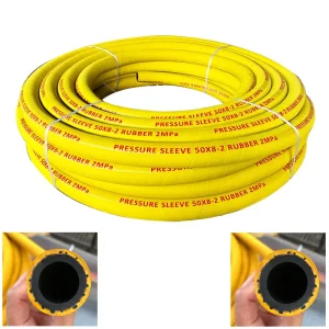 High Pressure 20bar Flexible Yellow Rubber Air Water Multipurpose Compressor Reinforced Hose Weather Resistant