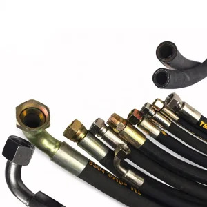 High Pressure 3/4 Inch Braided Rubber Hydraulic Oil Hose NBR Material Manufacturers Processing Service EN853 2SN