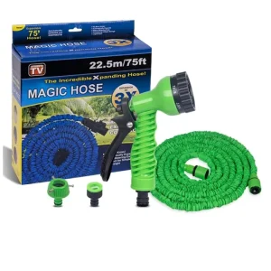 High Pressure 50FT Retractable Outdoor Water Pipe Hose Expandable Garden Hose