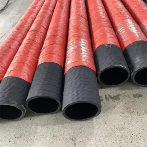 High Pressure 8 10 Inch Sand Suction Dredge Hose 6-Inch Rubber Cutting Service Black Jingwang Brand High Quality Working Temp