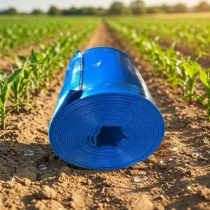 High Pressure 8-12 Inch PVC Flexible Lay Flat Irrigation Hose with Custom Length and Cutting Service for Agriculture
