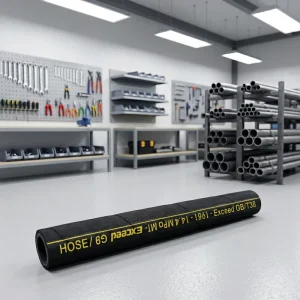 High Pressure Black Rubber Hose 40C to +100C Working Temperature