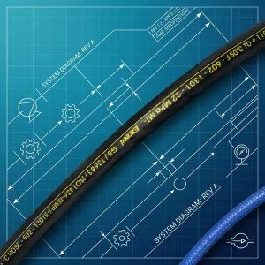High Pressure Black Rubber Hose with 40C to +100C Working Temperature