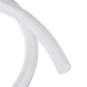 High Pressure Braided Clear Flexible PVC Tubing Heavy Duty UV Chemical Resistant Vinyl Hose Water Oil