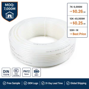 High Pressure Clear Nylon Tubing Flexible Polyamide Hose Chemical Resistant Line