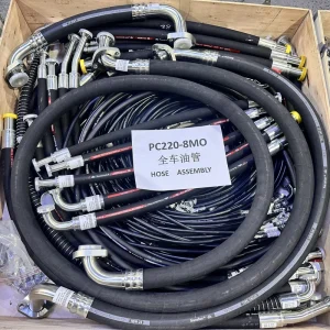 High Pressure Customizable Rubber Hose Hydraulic Parts Oil Pipe Assembly Hydraulic Hose Customization for Komatsu Machinery