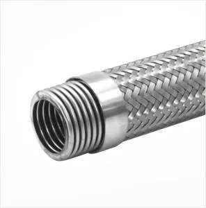 High Pressure DN1/2″ 3/4″ f Stainless Steel Braided Hose for Gas Oil Crude Oil Steam