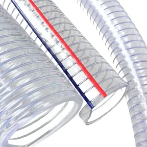 High Pressure Durable Clear Flexible Anti Static Wear Resistant Transparent PVC Steel Wire Reinforced Hose