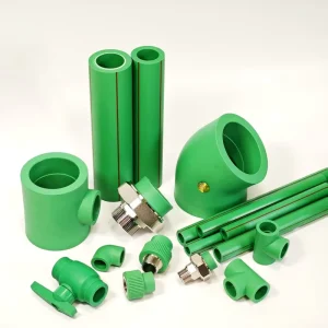 High Pressure Durable Flexible PPR Plastic Tubes in Green for Cold and Hot Water Supply From Manufacturer