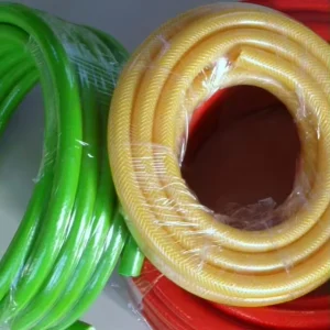 High Pressure Durable Flexible PVC Garden Hose Four Layer Fiber Reinforced Structure Ten Year Lifespan Resistant High Low 6mm