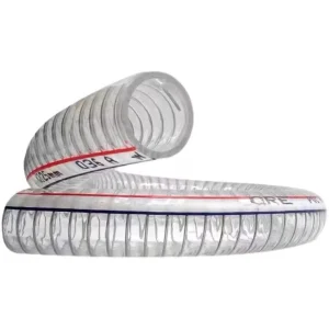 High Pressure Durable Polyester Hose Reels Transparent Custom Size Water Pump Suction Hose