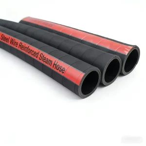 High Pressure EPDM Steam Rubber Hose Flexible Corrugated Braided Steel Wire Reinforcement Cutting