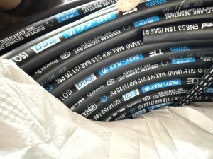 High Pressure En853 1Sn Flexible 5 16 500 Bar Braided 12Mm R2 Hydraulic Oil Pressure Rubber Hose Pipe Sae100R1 CE Certified