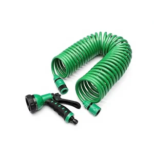High Pressure Expandable Green Spring Water Gun Plastic Flexible Car Wash Garden Shower Vegetable Watering Hose