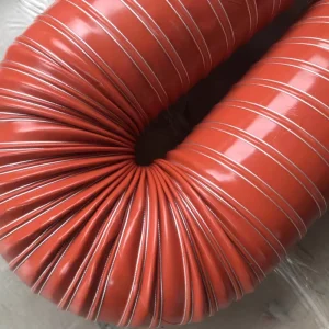 High Pressure Fireproof Silicone Coated Fiberglass Fabric Duct Hose Silicon Pipe Hose Ventilation Hose