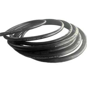High Pressure Flexible Breathing Air Compressor Hose Rubber Air Hose With Fittings