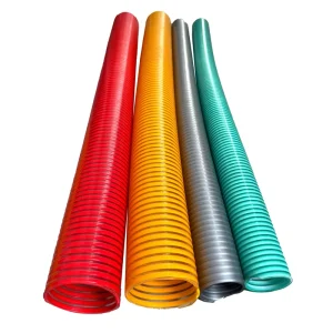 High Pressure Flexible Durable PVC Corrugated Reinforced Anti UV Lightweight Suction Hose Industrial Agriculture Use Water