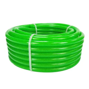High Pressure Flexible Durable PVC Reinforced Braided Garden Hose UV Resistant
