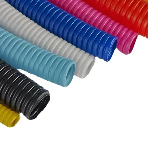 High Pressure Flexible Durable Polyethylene Plastic Tubes PP PE Small Bellows Threaded Protection Flame Retardant for Industrial