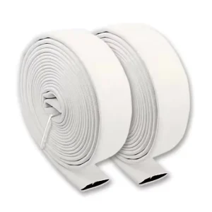 High Pressure Flexible Fire Hose Brass Couplings 250PSI 1 1 2″ X 15m PVC Lined Industrial Commercial Class A B Fires
