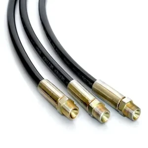 High Pressure Flexible Hydraulic Rubber Hose Anti burst High Strength Steel Wire Braided Cutting Resistant 40C +100C