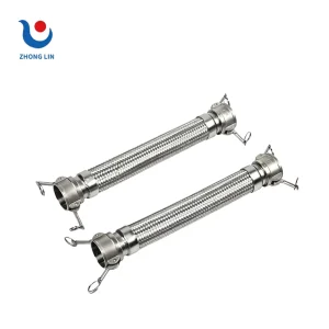 High Pressure Flexible Metal Hose with Polished Braided Cover for Industrial Use