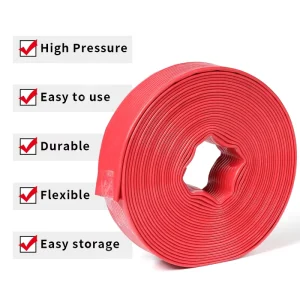High Pressure Flexible PVC Lay Flat Agriculture Irrigation Water Discharge Hose
