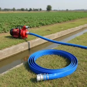 High Pressure Flexible PVC Layflat Hose for Agricultural Irrigation Water Discharge