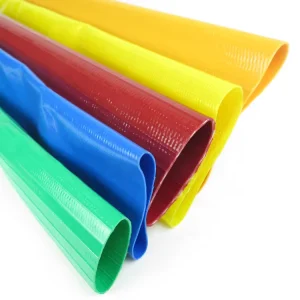 High Pressure Flexible Pump Water PVC Yellow Blue Red Irrigation Lay Flat Hose Pipe Tube for Agricultural Irrigation
